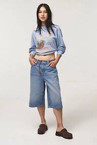 Classic Fleece Graphic Raglan Crew Sweatshirt