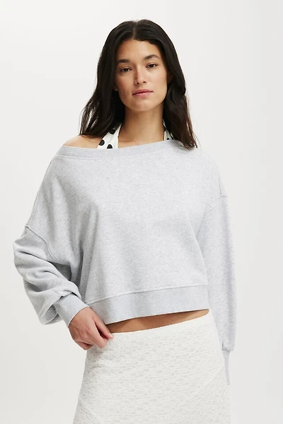 Off Shoulder Sweatshirt