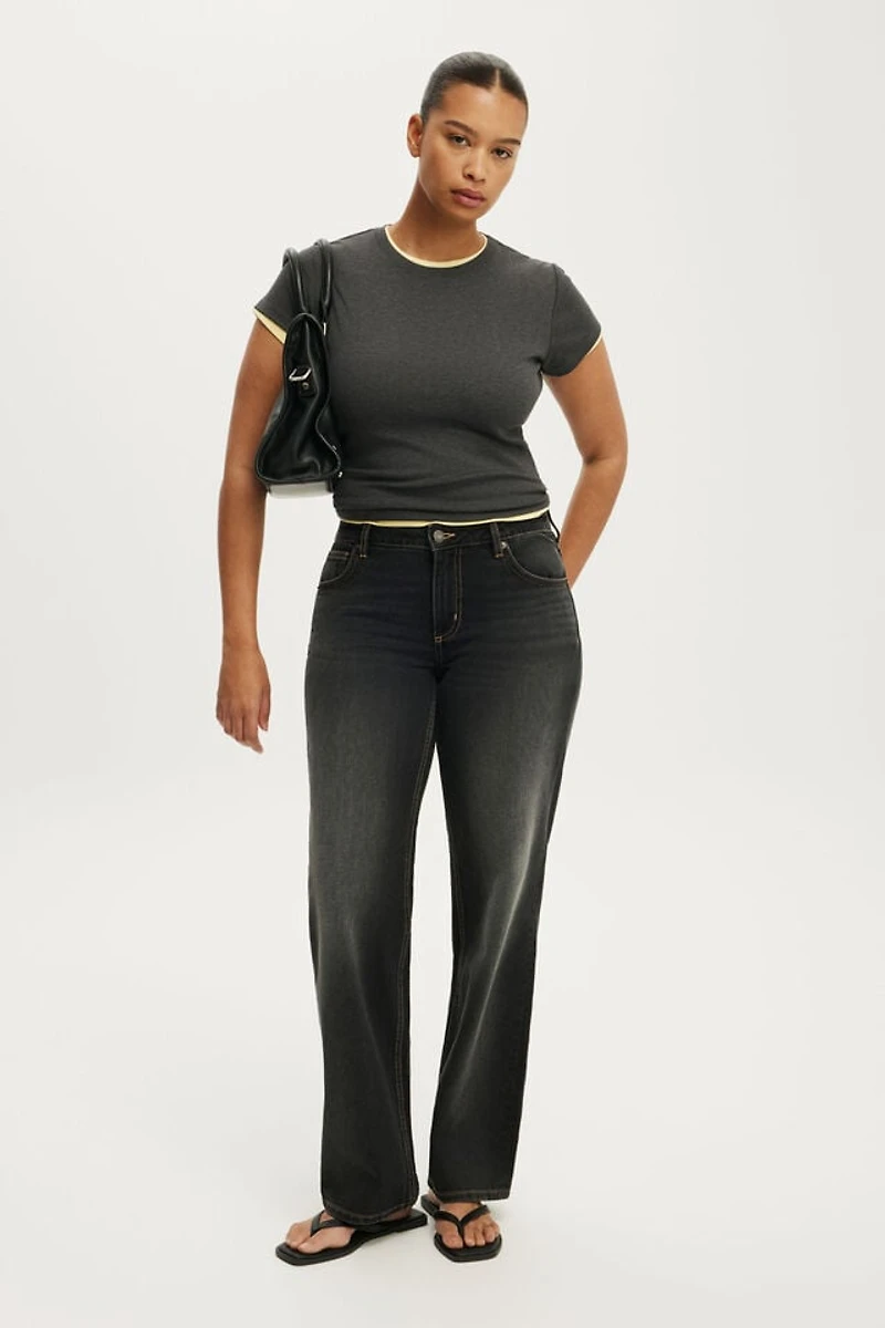 Curvy Low Rise Straight Jean