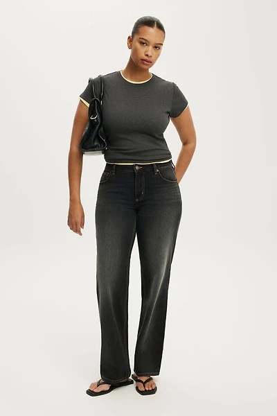 Curvy Low Rise Straight Jean