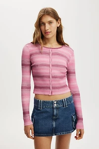 Everfine Rib Knit Cardigan