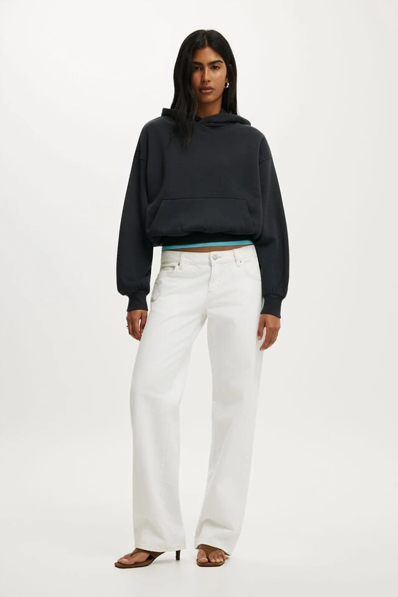 Boxy Fleece Hoodie