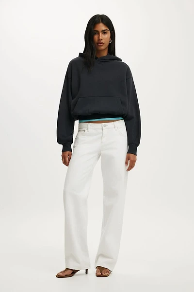 Boxy Fleece Hoodie