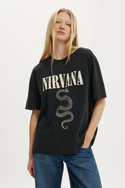 Nirvana Boxy Graphic Music Tee