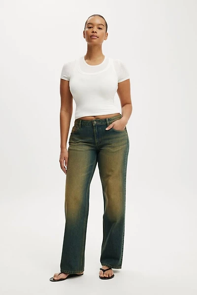 Curvy Low Rise Straight Jean