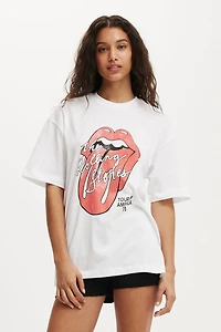 Rolling Stones Boxy Graphic Music Tee