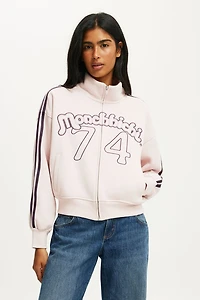 Monchhichi Funnel Neck Fleece Zip Through