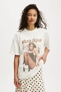 Dua Lipa Boxy Graphic Music Tee