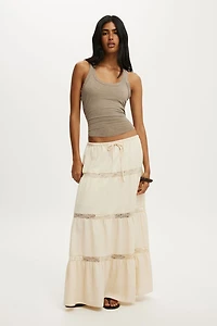Haven Multi Tiered Maxi Skirt