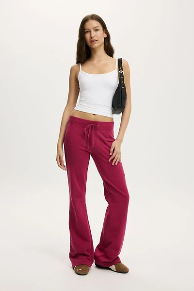 Low Rise Bootleg Sweatpant