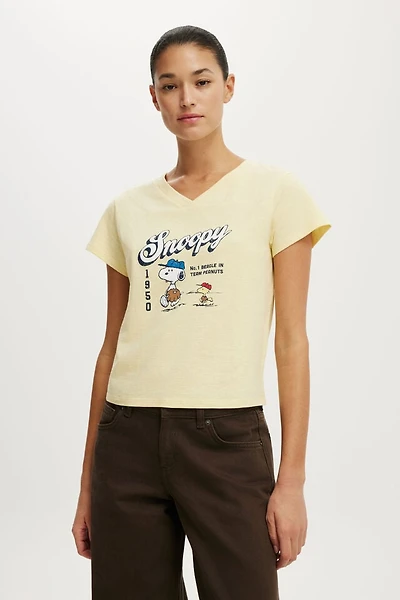 Snoopy V Neck Original Graphic Tee