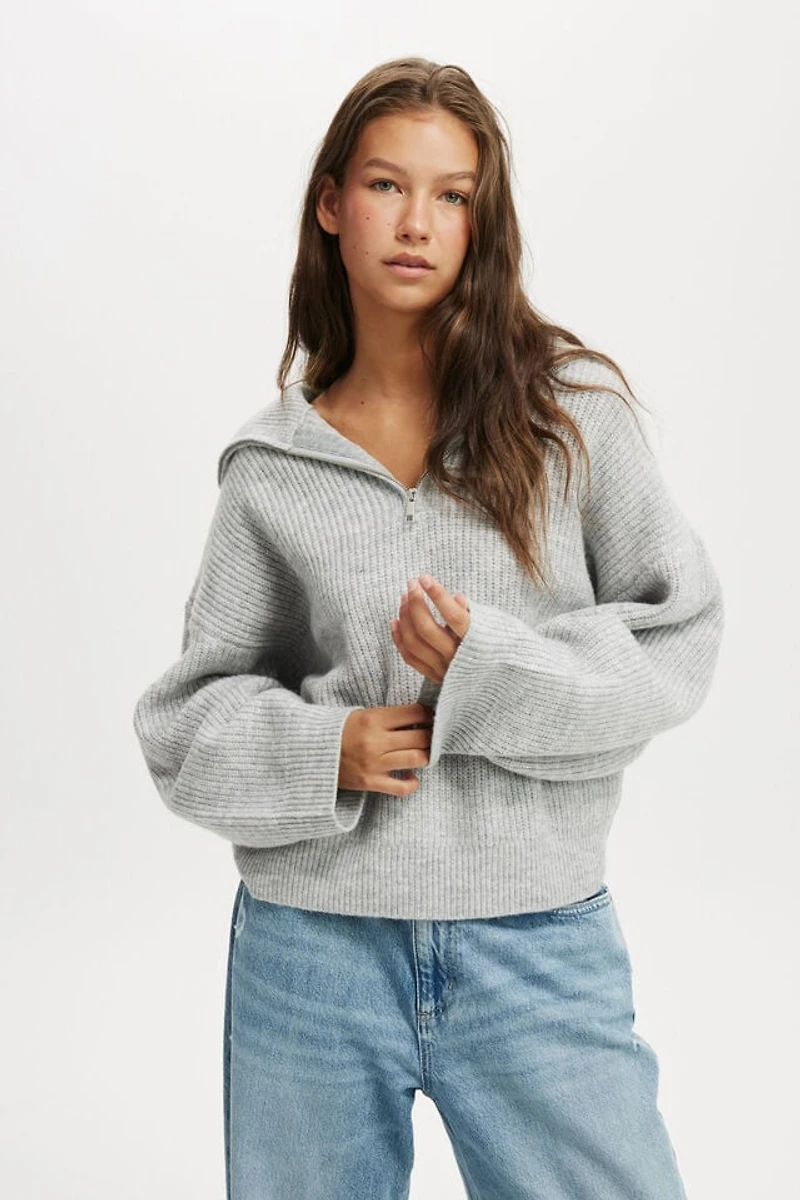 Luxe Half Zip Pullover