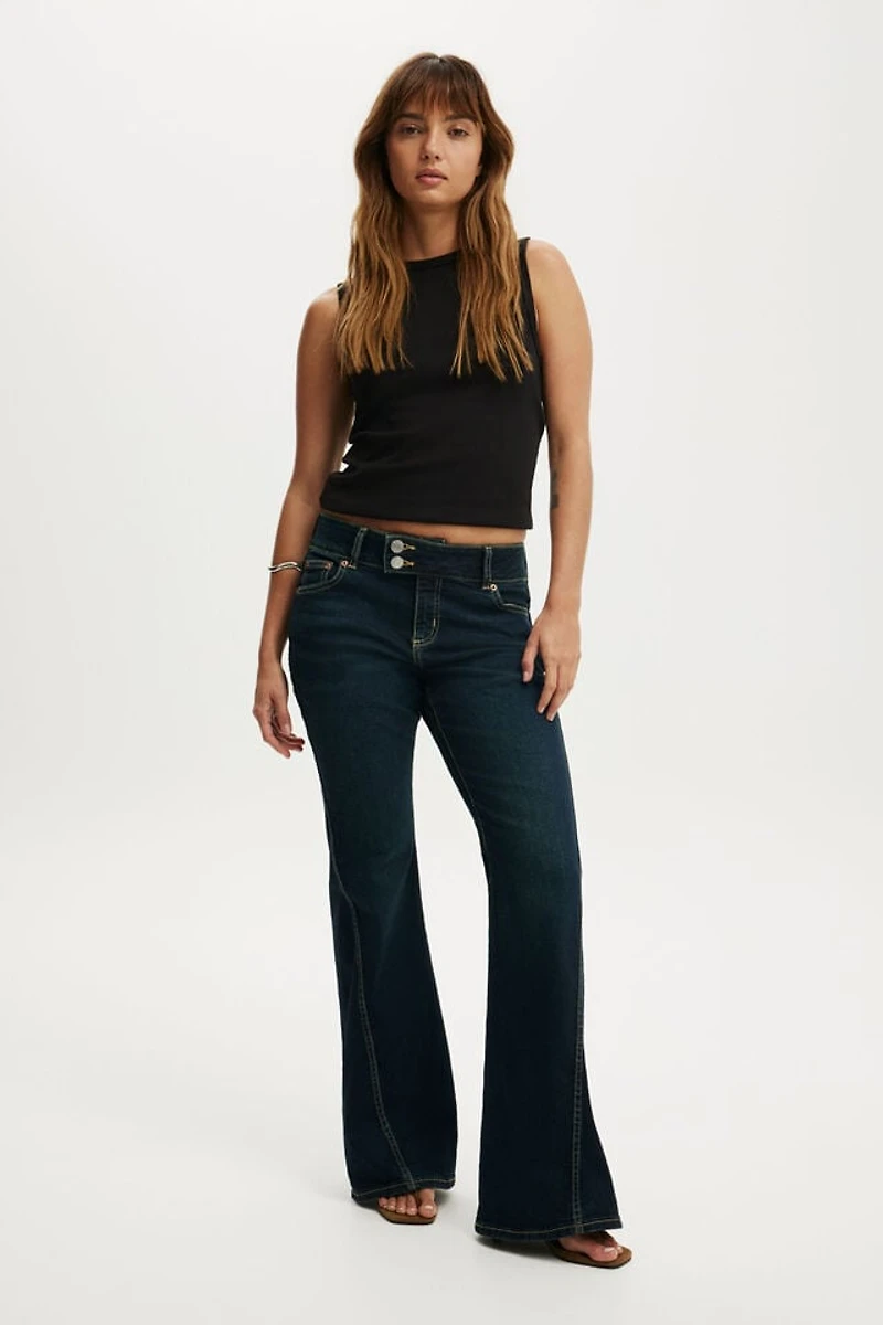 Petite Mid Rise Bootcut Jean