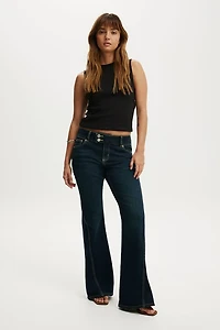 Petite Mid Rise Bootcut Jean