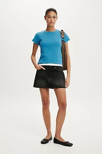 Original Denim Mini Skirt