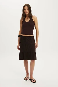 Maple Tiered Midi Skirt