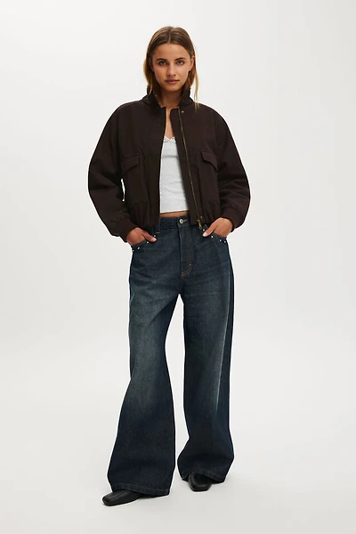 Clover Funnel Neck Bomber