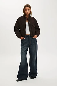 Clover Funnel Neck Bomber