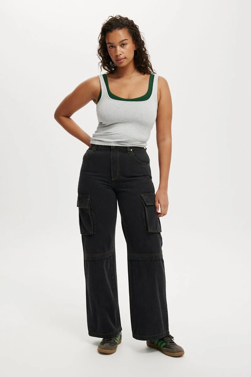 Curvy Cargo Wide Jean