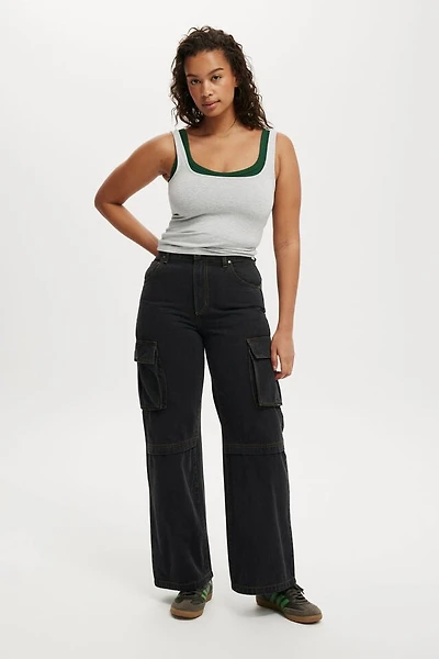 Curvy Cargo Wide Jean
