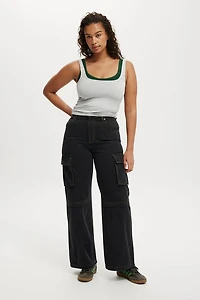 Curvy Cargo Wide Jean