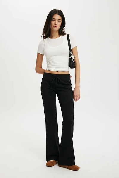 Low Rise Bootleg Sweatpant