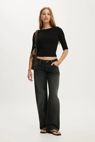 Low Rise Straight Jean