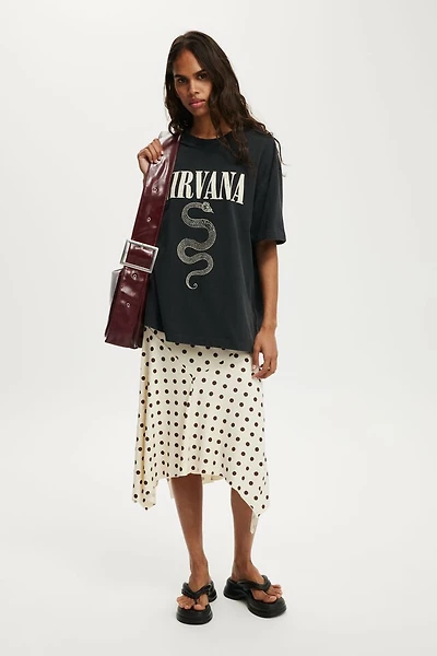 Nirvana Boxy Graphic Music Tee