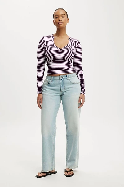 Curvy Low Rise Straight Jean
