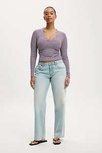 Curvy Low Rise Straight Jean