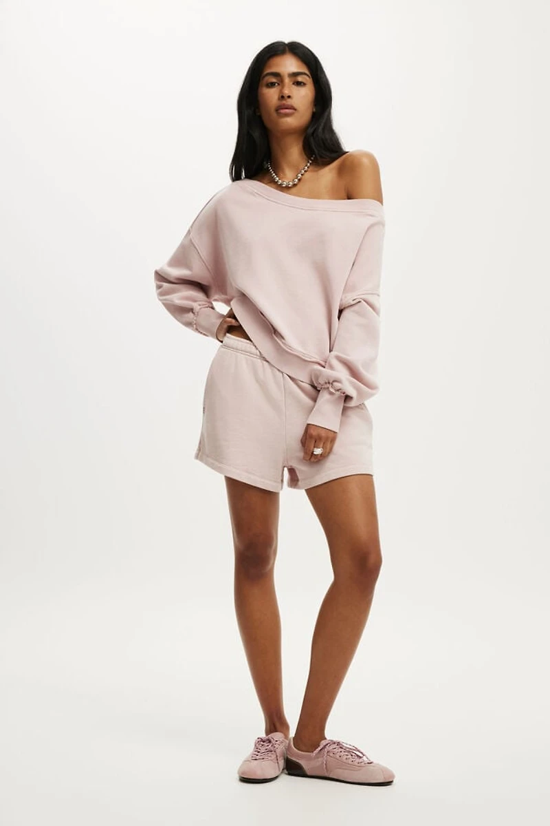 Off Shoulder Sweatshirt
