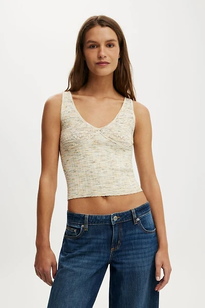 Pointelle Knit Tank