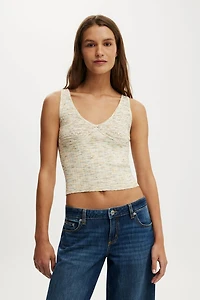 Pointelle Knit Tank