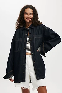 Oversized Denim Shirt
