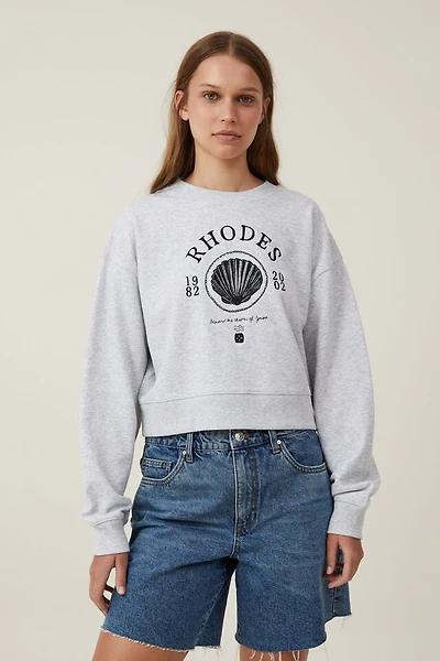 Classic Fleece Boxy Crew Sweatshirt