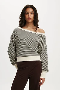 Off Shoulder Sweatshirt