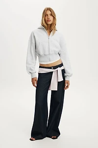 Oversized Zip Through Hoodie