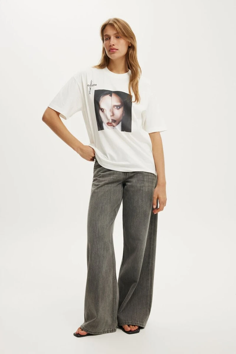 Lady Gaga Music Boxy Graphic Tee