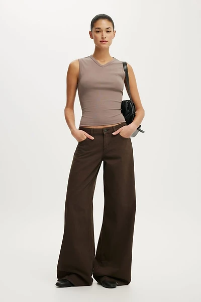 Low Rise Wide Jean