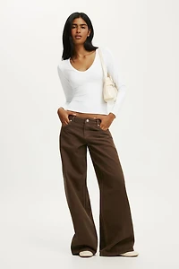 Hold Me V Neck Long Sleeve