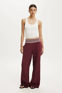 Fold Over Waistband Sweatpant