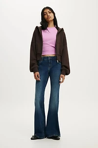 Petite Mid Rise Bootcut Jean