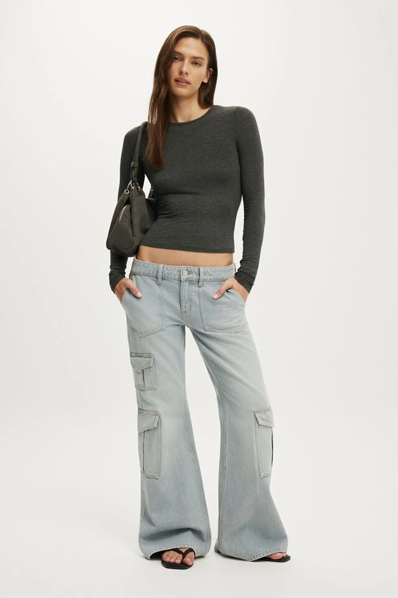 Low Relaxed Flare Jean