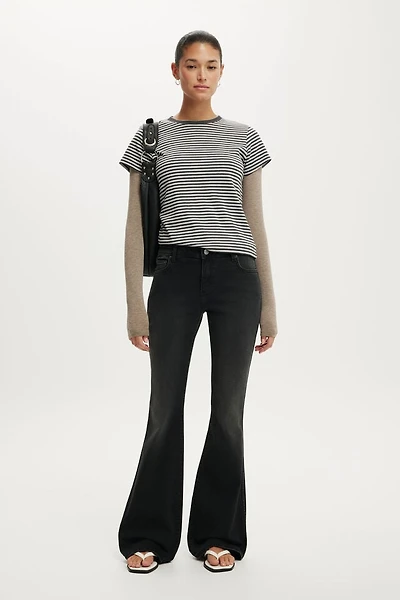 Mid Rise Bootcut Jean