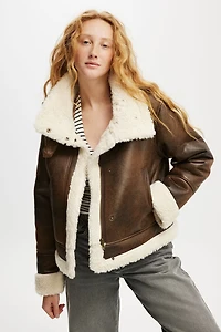 Dakota Faux Leather Jacket