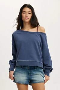 Off Shoulder Sweatshirt