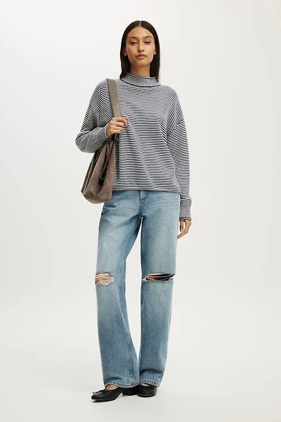 Mila Mock Neck Sweater