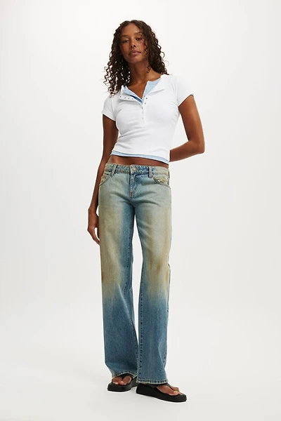 Low Rise Straight Jean