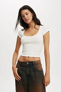 Hailey Textured Short Sleeve