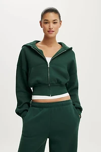 Oversized Zip Through Hoodie